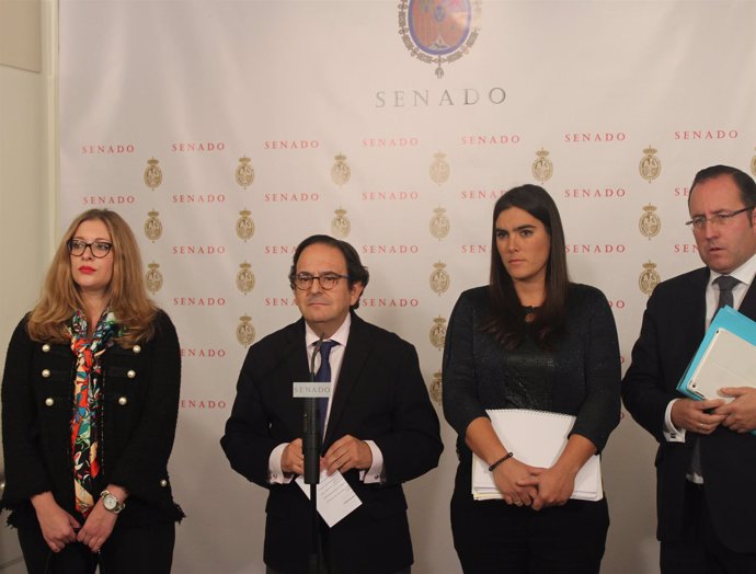 Senador del PP, Luis Aznar, portavoz en la Comisión de Investigación del Senado 