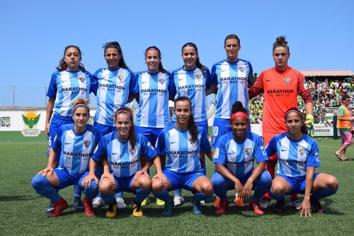 Alineación málaga club de fútbol femenino sube a Primera División Iberdrola