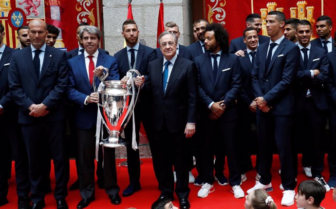 Recepción Comunicad de Madrid al Real Madrid tras la Champions