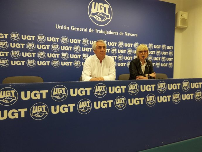 Jesús Santos y Marisol Vicente, de UGT.