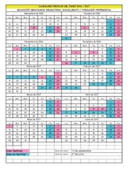 Calendario escolar
