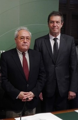 Vargas y el consul de Rumanía en Andalucía