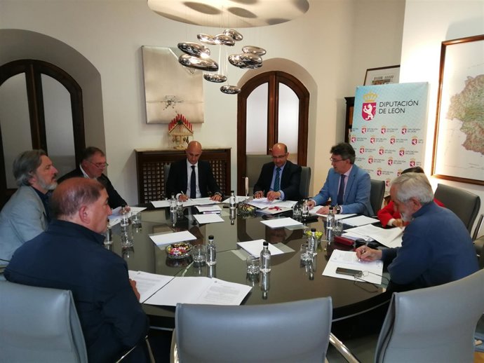 Reunión de la Junta de Portavoces de Dip. León 28-5-2018