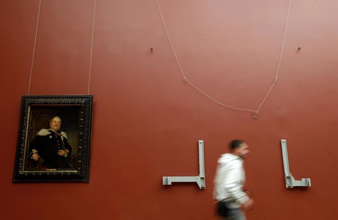 Lugar que ocupaba el cuadro 'Iván el Terrible y su hijo', de Ilia Repin