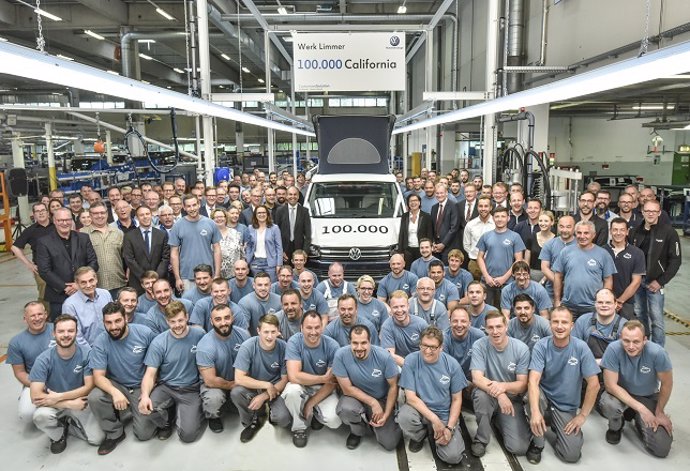 Unidad número 100.000 del Volkswagen California