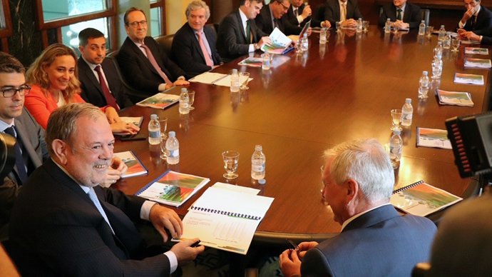 Pedro Azpiazu en la presentación del Bono Sostenible (Foto archivo)