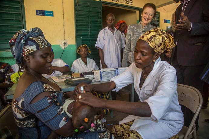Henrietta H. Fore, directora de UNICEF, en Malí