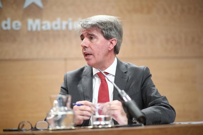 Rueda de prensa del presidente de la Comunidad de Madrid en funciones