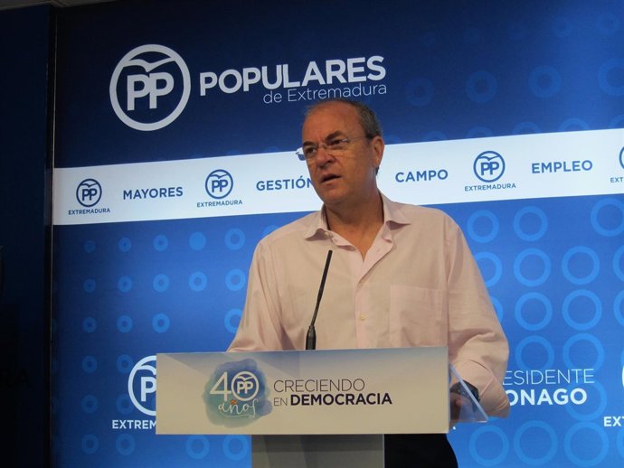 Presidente del PP extremeño, José Antonio Monago