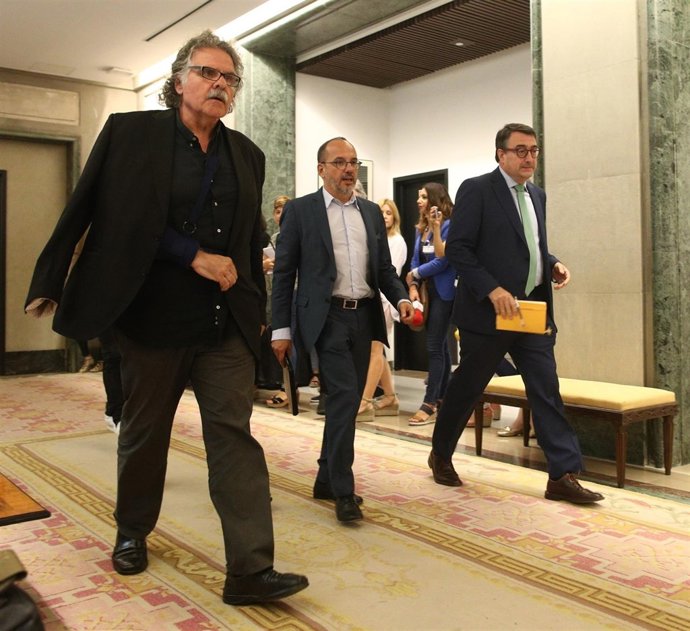 Joan Tardà, Carles Campuzano y Aitor Esteban