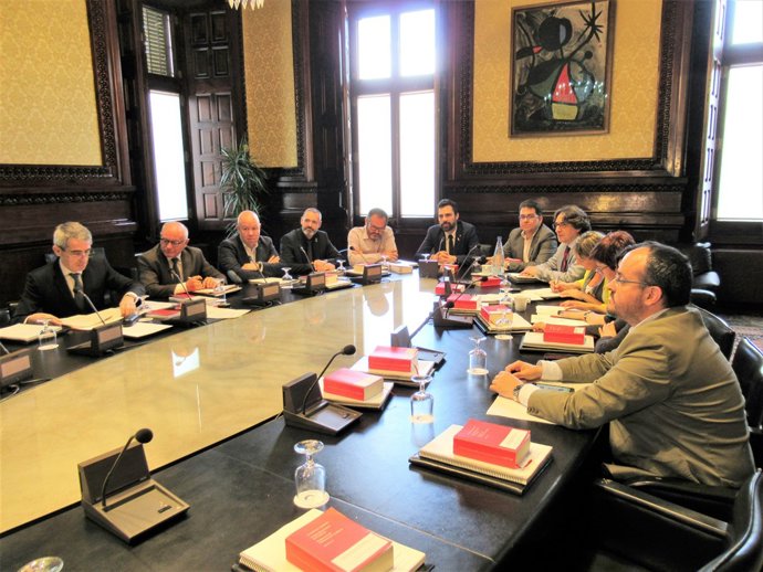 Reunió de la Mesa del Parlament