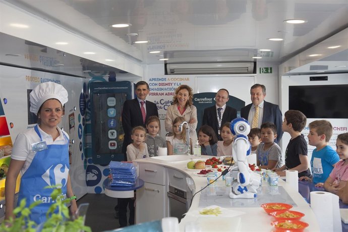 María Martín, en la caravana