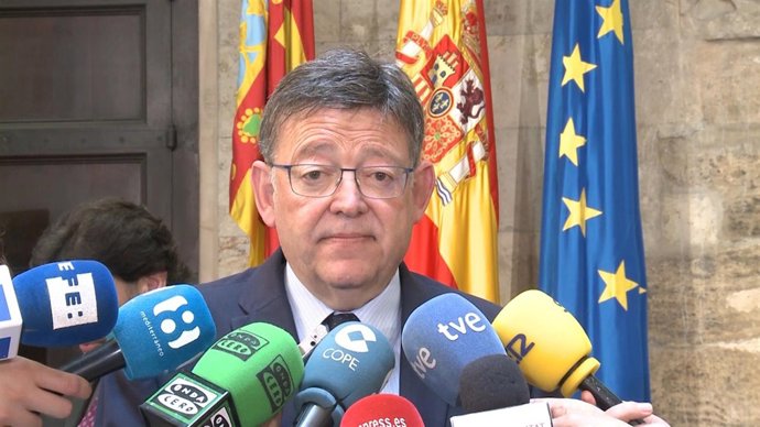 Ximo Puig en el acto de conmemoración del Día de Europa