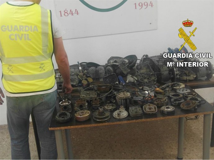 Elementos intervenidos en la operación