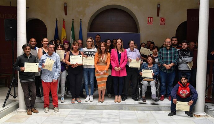 La delegada de Empleo de la Junta, Gema Pérez, en un acto