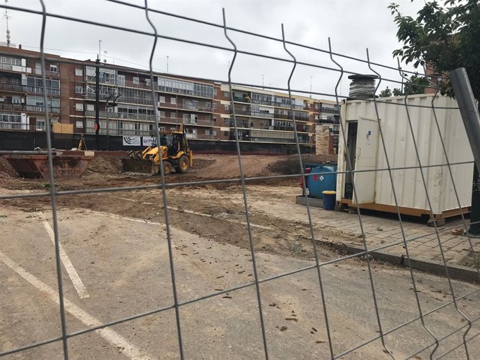 Situación de las obras de la plaza de Rafael Cano