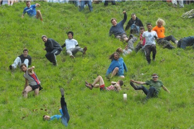 Gloucestershire's annual Cheese Rolling Festival