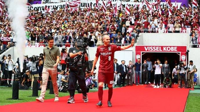 Andrés Iniesta Vissel Kobe presentación