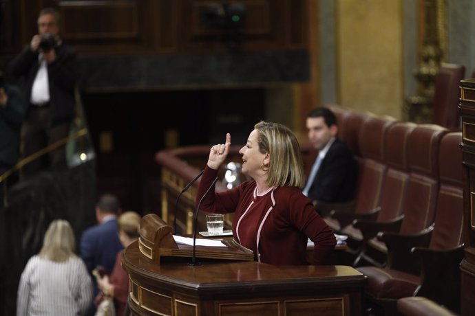 Ana Oramas en el pleno del Congreso sobre el cupo vasco