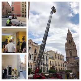 Conato de incendio en el Ayuntamiento de Murcia