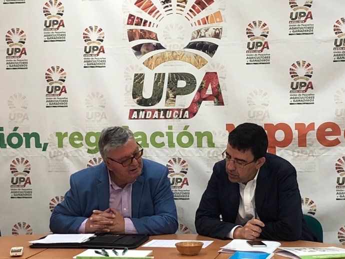 Mario Jiménez durante su reunión con UPA, este miércoles 