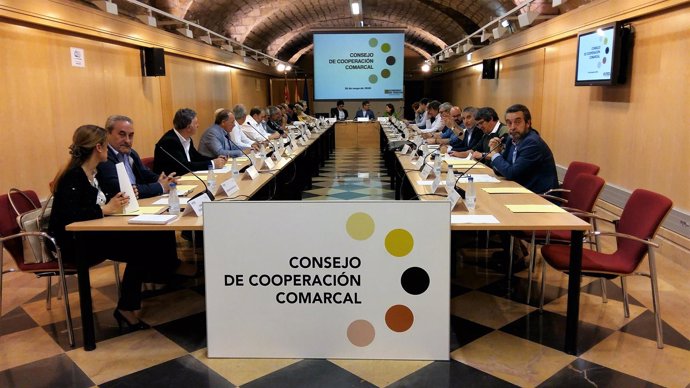 El Consejo de Cooperación Comarcal se ha reunido hoy en el Pignatelli