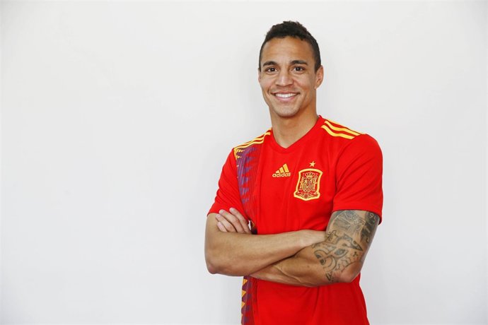 Rodrigo Moreno, con la camiseta de la selección española