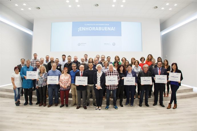 En el acto de entrega.