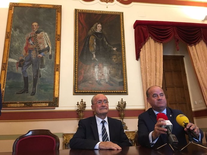 Los alcaldes de Málaga y Antequera en rueda de prensa 