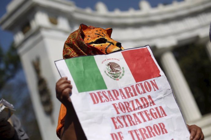 Protesta contra la desaparición forzosa en México
