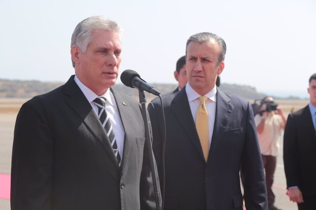 Miguel Díaz Canel y Tareck El Aissami