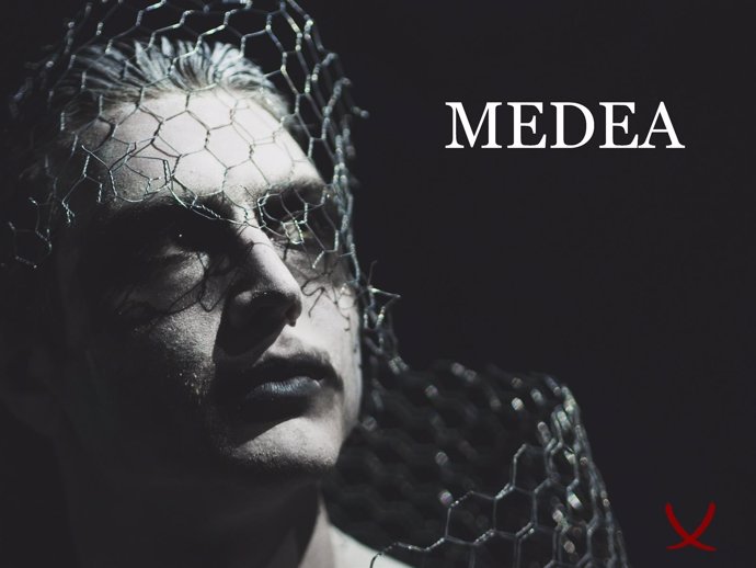 Cartel obra de teatro Medea