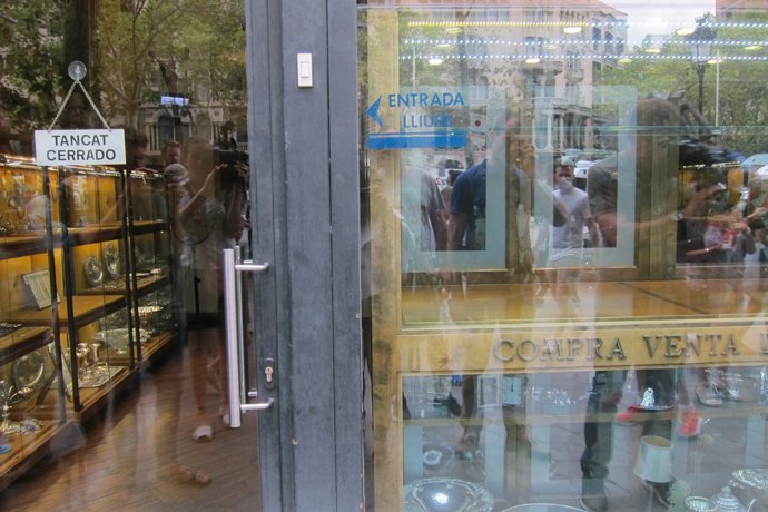 Atracament en una joieria de Barcelona (ARXIU)
