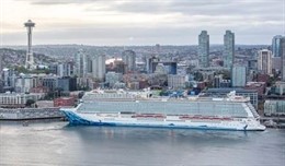 Norwegian Bliss en el puerto de Seattle
