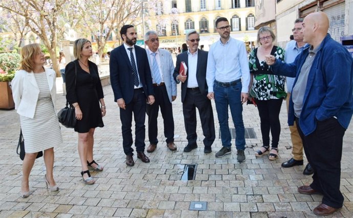 Daniel Pérez en la plaza de la Merced 