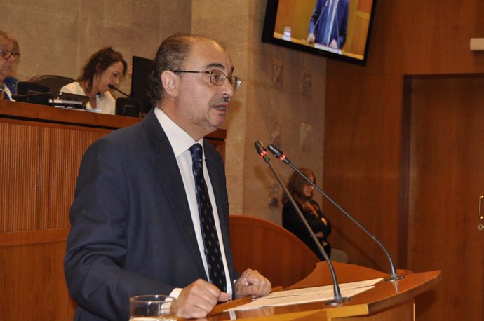 El presidente del Gobierno aragonés, Javier Lambán