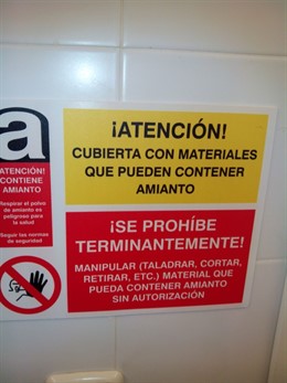 Una de las notas informativas en Metro sobre presencia de amianto