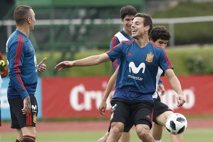 César Azpilicueta junto a Iago Aspas