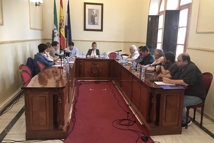 El pleno del Ayuntamiento de San Juan del Puerto (Huelva). 