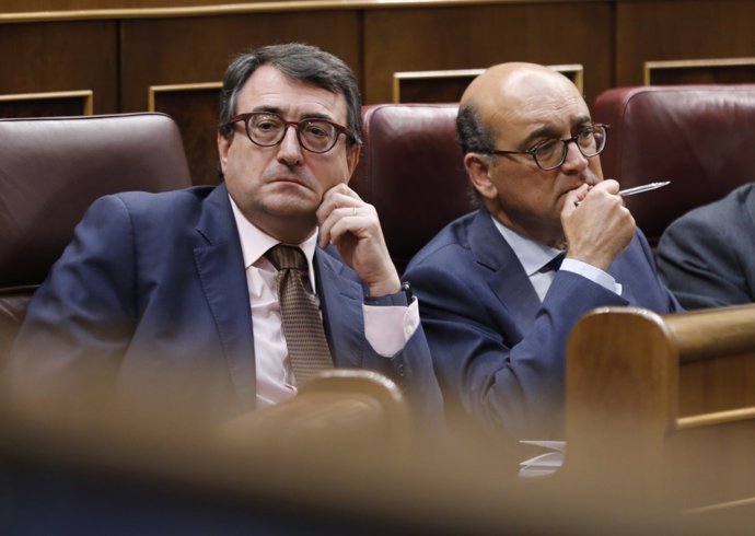 Aitor Esteban durant el debat de moció de censura