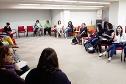Sessió del Consell Nacional dels Dons de Catalunya presidida per N.Balada