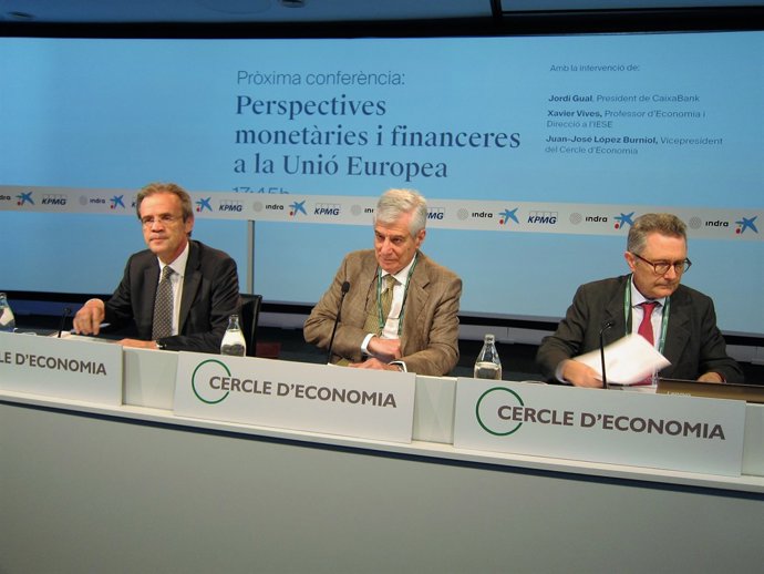 Jordi Gual (CaixaBank) J.J.López Burniol (Círc.Economia) Xavier Vives (Iese)