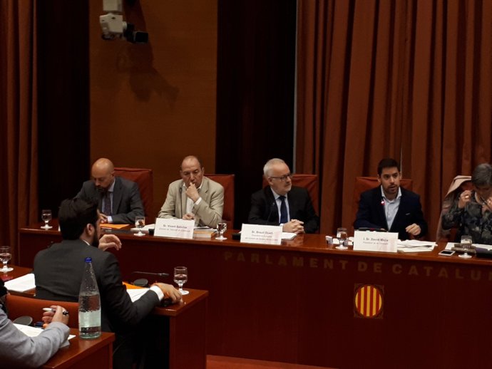Comissió de control de la CCMA, amb S.Gordillo, V.Sanchis i B.Duart