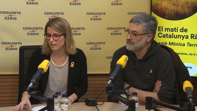 Elsa Artadi Carles Riera declaran sobre la investidura de Jordi Sánchez