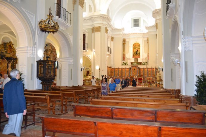 Nueva iluminación en la catedral de Huelva. 