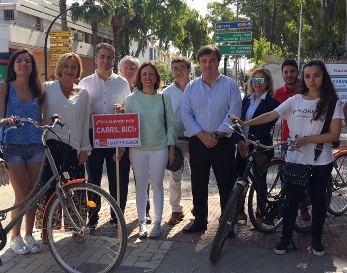 El PP reivindica carriles bici en Málaga capital 