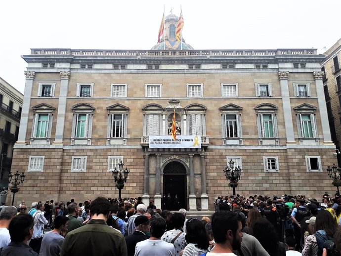 Palau de la Generalitat el dia de la presa de possessió del Govern de Quim Torra