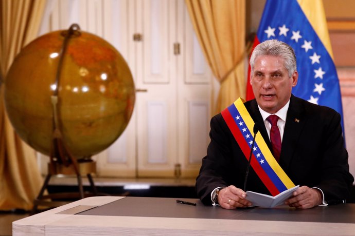 El presidente cubano, Miguel Díaz-Canel