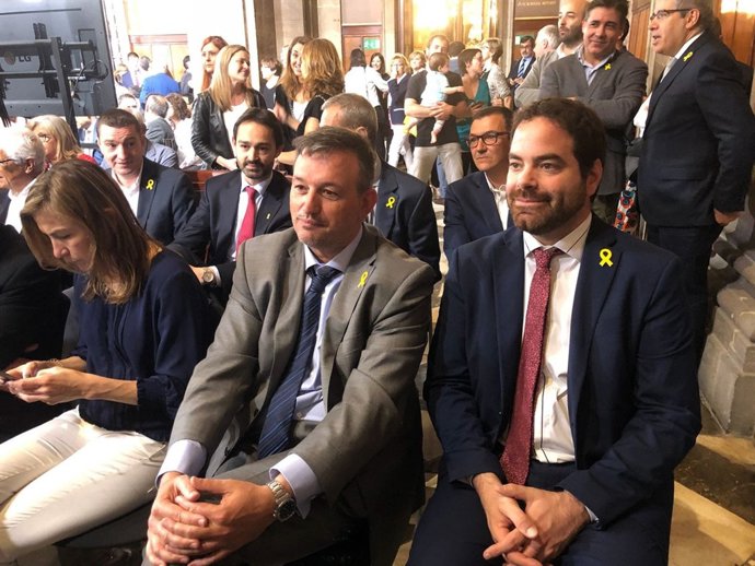 David Saldoni (pres. ACM) a la presa de possessió del Govern de Quim Torra