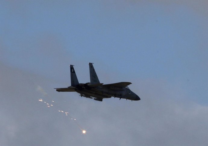 Caza F-15 israelí sobre la Franja de Gaza